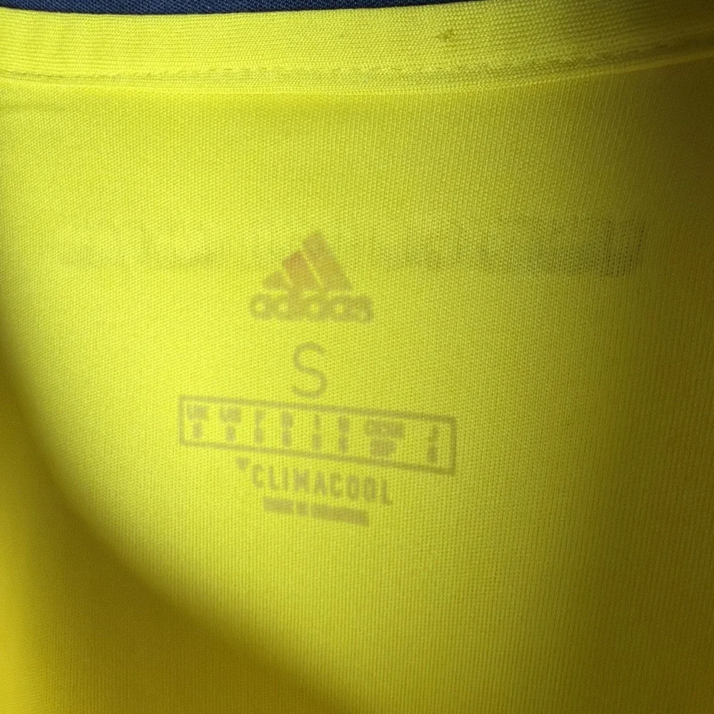 adidas Colombia 2018 World Cup Home Football Soccer Jersey Kit Small Yellow S